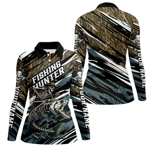 Fishing Hunter Camo Fishing Shirt, Women Fishing Shirt, SPF Long Sleeve Shirts
