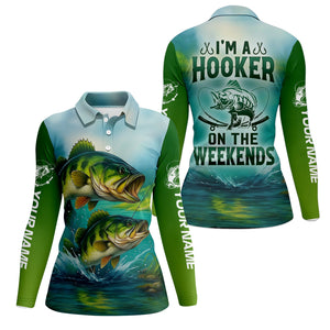 I'm A Hooker Fishing UV Shirts, Funny Fishing Shirt, Women Fishing Shirt, Bass Fishing