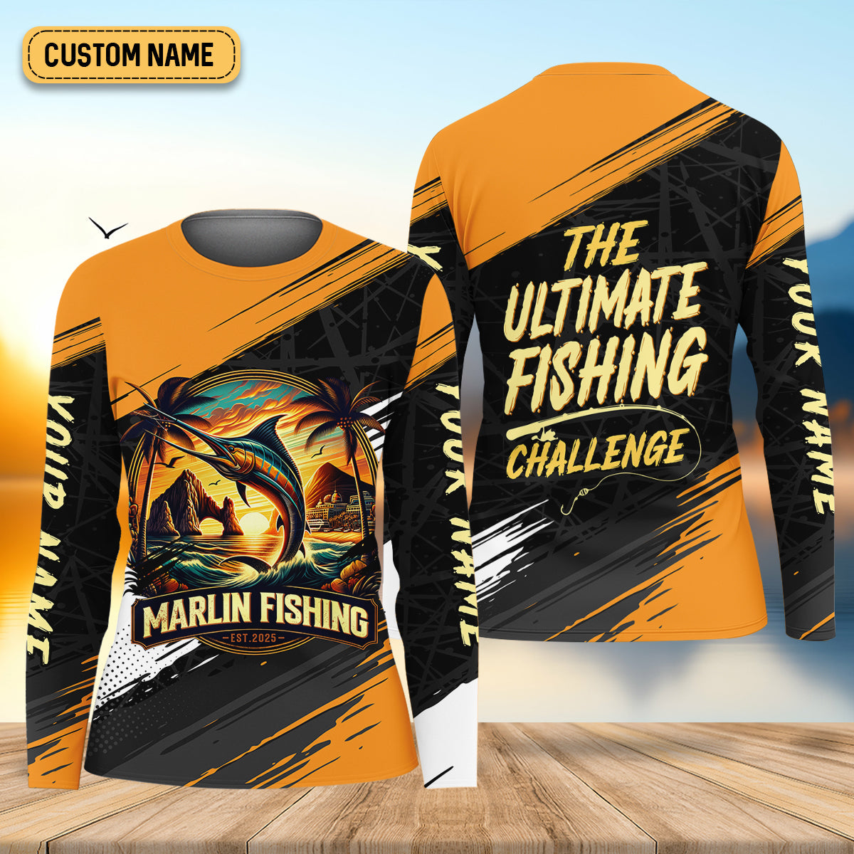 Marlin Fishing SPF Shirts, The Ultimate Fishing Challenge Shirts, Fishing Shirts For Women, Ladies Fishing Shirts
