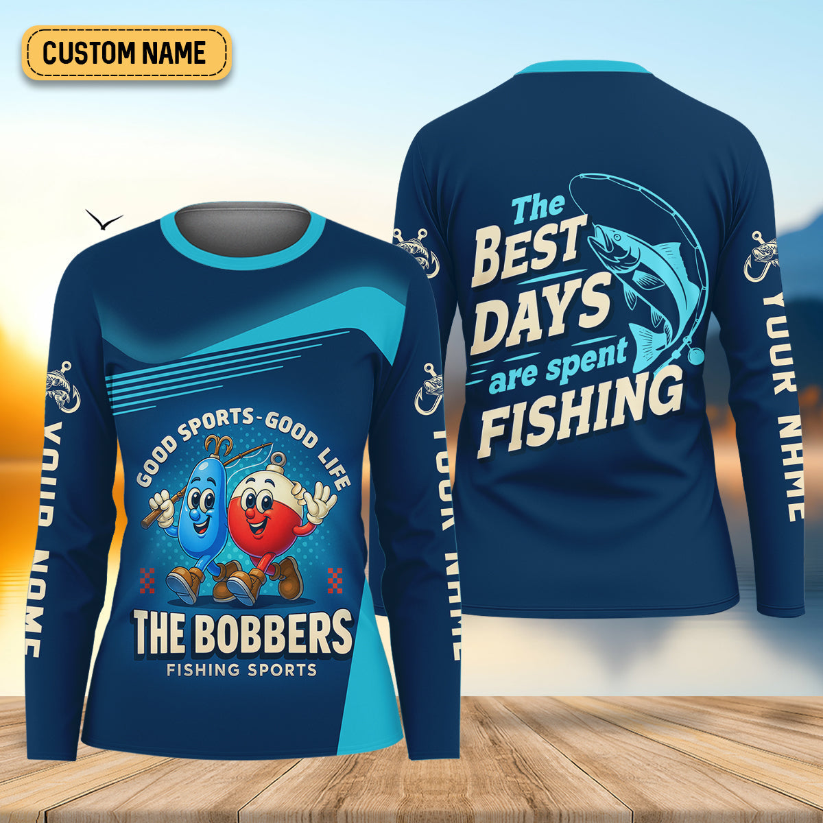 The Best Days Are Spent Fishing, The Bobber Fishing Sports, Fishing Shirt For Women, Funny Fishing Shirt
