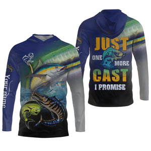 Just One More Cast I Promise UPF Fishing Shirts, Funny Fishing Shirts, Fishing Shirt For Men