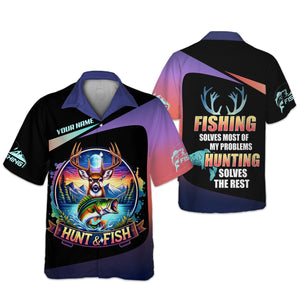 Fishing Hunting Mens Hooded UPF Shirt, Long Sleeve Fishing Shirts, SPF Shirts For Men, Mens Casual Shirts