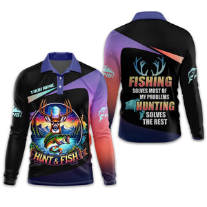 Fishing Hunting Mens Hooded UPF Shirt, Long Sleeve Fishing Shirts, SPF Shirts For Men, Mens Casual Shirts