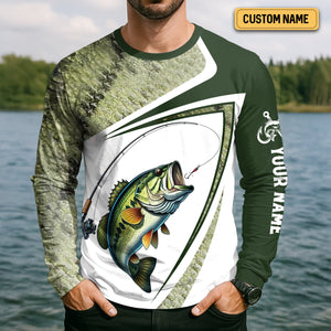 Camo Fishing Shirt, UPF Fishing Shirts, Funny Fishing Shirts For Men, Long Sleeve Fishing Shirts