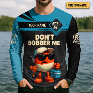 Don't Bobber Me SPF Shirts For Men, Funny Fishing Shirts, Gag Gifts For Men, Men Long Sleeve Shirt