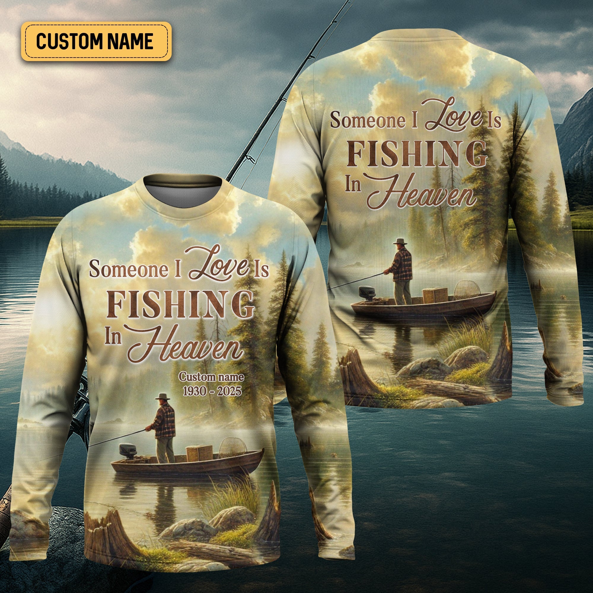 Someone I Love Is Fishing In Heaven, Fishing Shirts For Men, Gifts For Fisherman, Fishing Memorial Gifts