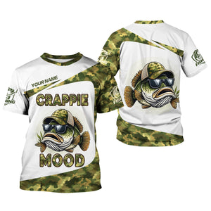 Crappie Mood Camo Fishing Shirt, SPF Shirts For Men, Gag Gifts For Men, Men Long Sleeve Shirt