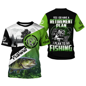 Yes I Do Have Retirement Plan To Go Fishing SPF Shirts For Men, Funny Fishing Shirts, Gag Gifts For Men