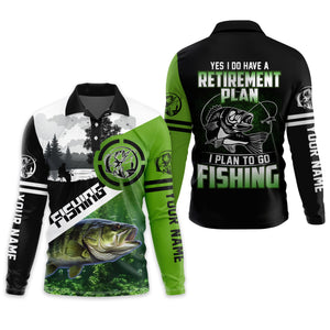 Yes I Do Have Retirement Plan To Go Fishing SPF Shirts For Men, Funny Fishing Shirts, Gag Gifts For Men