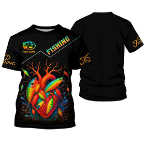 Colorful Fishing Lure UV Shirts For Men, Breathable Long Sleeve Shirt, Hooded Sun Shirt, Mens Casual Shirts