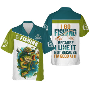 I Like Fishing Fishing UPF Shirts, Breathable Long Sleeve Shirt, Funny Fishing T-Shirt, Men Long Sleeve Shirt