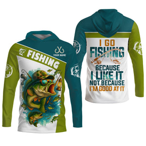 I Like Fishing Fishing UPF Shirts, Breathable Long Sleeve Shirt, Funny Fishing T-Shirt, Men Long Sleeve Shirt