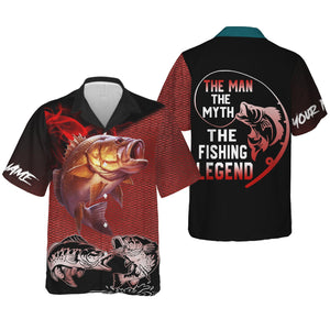 The Man The Myth The Legend, Breathable Long Sleeve Shirt, Funny Fishing T-Shirt, Men Long Sleeve Shirt
