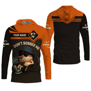 Don't Bobber Me SPF Shirts For Men, Funny Fishing T-Shirt, Hooded Sun Shirt, Men Long Sleeve Shirt