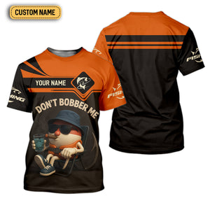 Don't Bobber Me SPF Shirts For Men, Funny Fishing T-Shirt, Hooded Sun Shirt, Men Long Sleeve Shirt