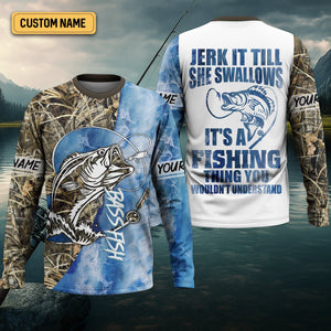 Fishing Thing Fishing UV Shirts, Breathable Long Sleeve Shirt, Funny Fishing Shirts, Gag Gifts For Men