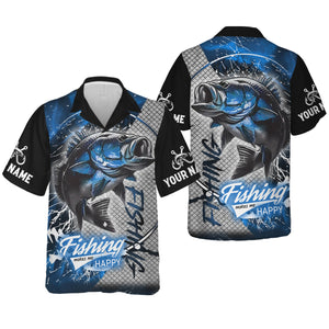 Fishing Makes Me Happy UV Shirts For Men, SPF Long Sleeve Shirts, Breathable Long Sleeve Shirt
