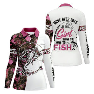 How To Fish, Pink Fishing Shirt, Fishing UPF Shirts, Funny Fishing Shirts, UV Shirts For Women, Long Sleeve Sun Shirt