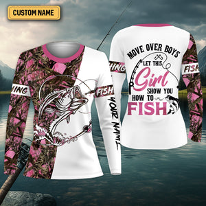 How To Fish, Pink Fishing Shirt, Fishing UPF Shirts, Funny Fishing Shirts, UV Shirts For Women, Long Sleeve Sun Shirt