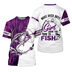 How To Fish, Purple Fishing Shirt, Fishing UPF Shirts, UV Shirts For Women, Funny Fishing Shirts, Long Sleeve Sun Shirt