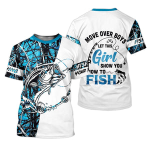 How To Fish, Blue Fishing Shirt, Funny Fishing Shirts, Fishing UPF Shirts, UV Shirts For Women, Long Sleeve Sun Shirt