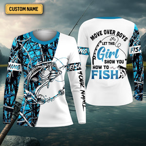 How To Fish, Blue Fishing Shirt, Funny Fishing Shirts, Fishing UPF Shirts, UV Shirts For Women, Long Sleeve Sun Shirt