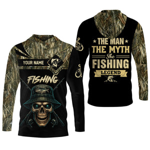 The Man The Myth The Legend, SPF Long Sleeve Shirts, SPF Shirts For Men, Fishing UPF Shirts, Sun Shirts For Men
