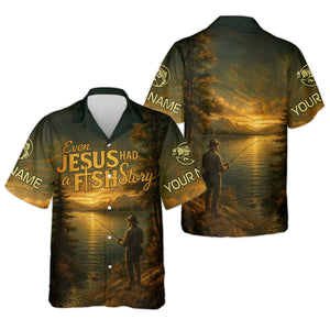 Bible Story Fish And Bread, Long Sleeve Fishing Shirts, SPF Shirts For Men, Fishing UPF Shirts, Sun Shirts For Men