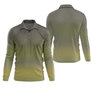 Green Brook Trout Skin UPF Fishing Shirts, Hooded Sun Shirt, Personalized Fishing Gifts, UV Shirts For Men