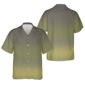 Green Brook Trout Skin UPF Fishing Shirts, Hooded Sun Shirt, Personalized Fishing Gifts, UV Shirts For Men