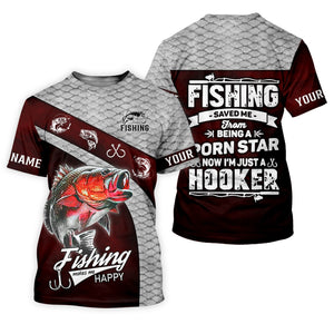 Fishing Saved Me from Being Pornstar Funny Fishing Shirt, SPF Shirt For Men, Gift For Fisherman