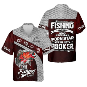 Fishing Saved Me from Being Pornstar Funny Fishing Shirt, SPF Shirt For Men, Gift For Fisherman