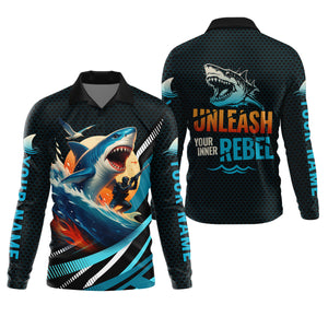 Unleash Your Inner Rebel Performance Fishing Shirts, SPF Shirt For Men, Fishing Shirts For Men