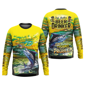 Just Another Beer Drinker With A Fishing Problem Men's Fishing Shirt, UPF Fishing Shirt, Fishing Gifts For Men