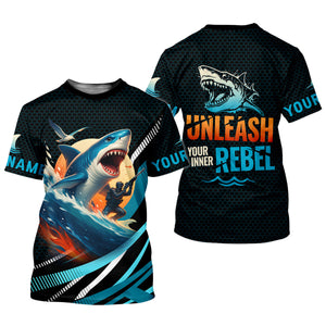 Unleash Your Inner Rebel Performance Fishing Shirts, SPF Shirt For Men, Fishing Shirts For Men
