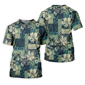 Tribal Aztec Pattern Fishing UPF Shirts, Tropical Floral Men Fishing Shirt, Gift For Fisherman
