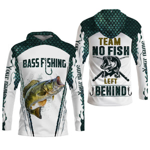No Fish Left Behind, Team Fishing Shirt, Mens SPF Shirt, Fishing Gifts For Men, Bass Fishing