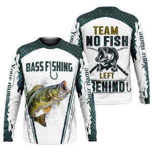No Fish Left Behind, Team Fishing Shirt, Mens SPF Shirt, Fishing Gifts For Men, Bass Fishing
