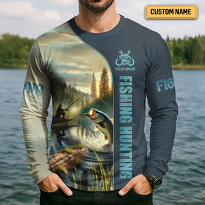 Fishing Hunting, Breathable Long Sleeve Shirt, Long Sleeve Sun Shirt Mens, Fishing Gifts For Men