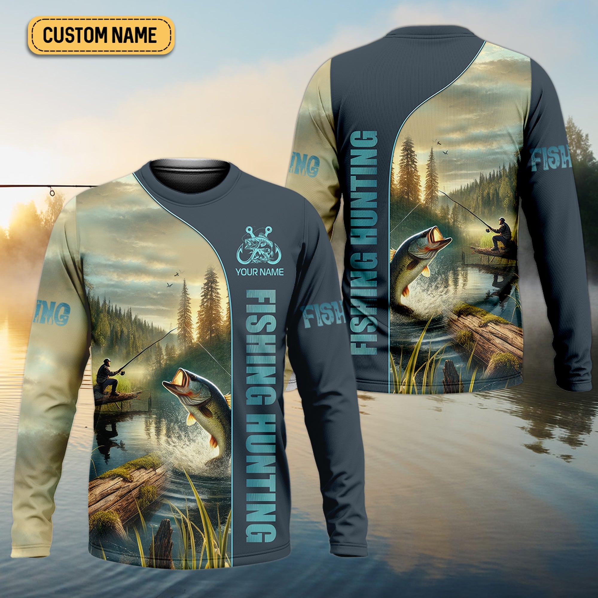 Fishing Hunting, Breathable Long Sleeve Shirt, Long Sleeve Sun Shirt Mens, Fishing Gifts For Men