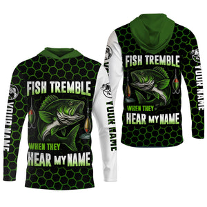 Fish Tremble When They Hear My Name, SPF Long Sleeve Shirts, Funny Fishing Shirt, Men Long Sleeve Shirt