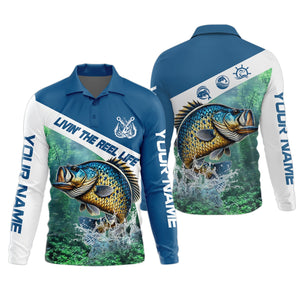 Livin The Reel Life, Fishing UPF Shirts, Men Jersey, Best Fishing Gifts, Men Long Sleeve Shirt