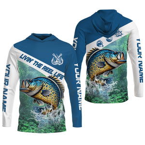 Livin The Reel Life, Fishing UPF Shirts, Men Jersey, Best Fishing Gifts, Men Long Sleeve Shirt