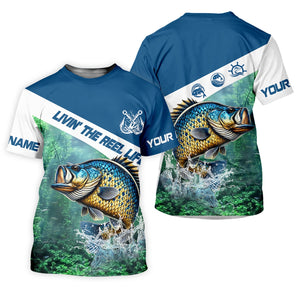 Livin The Reel Life, Fishing UPF Shirts, Men Jersey, Best Fishing Gifts, Men Long Sleeve Shirt