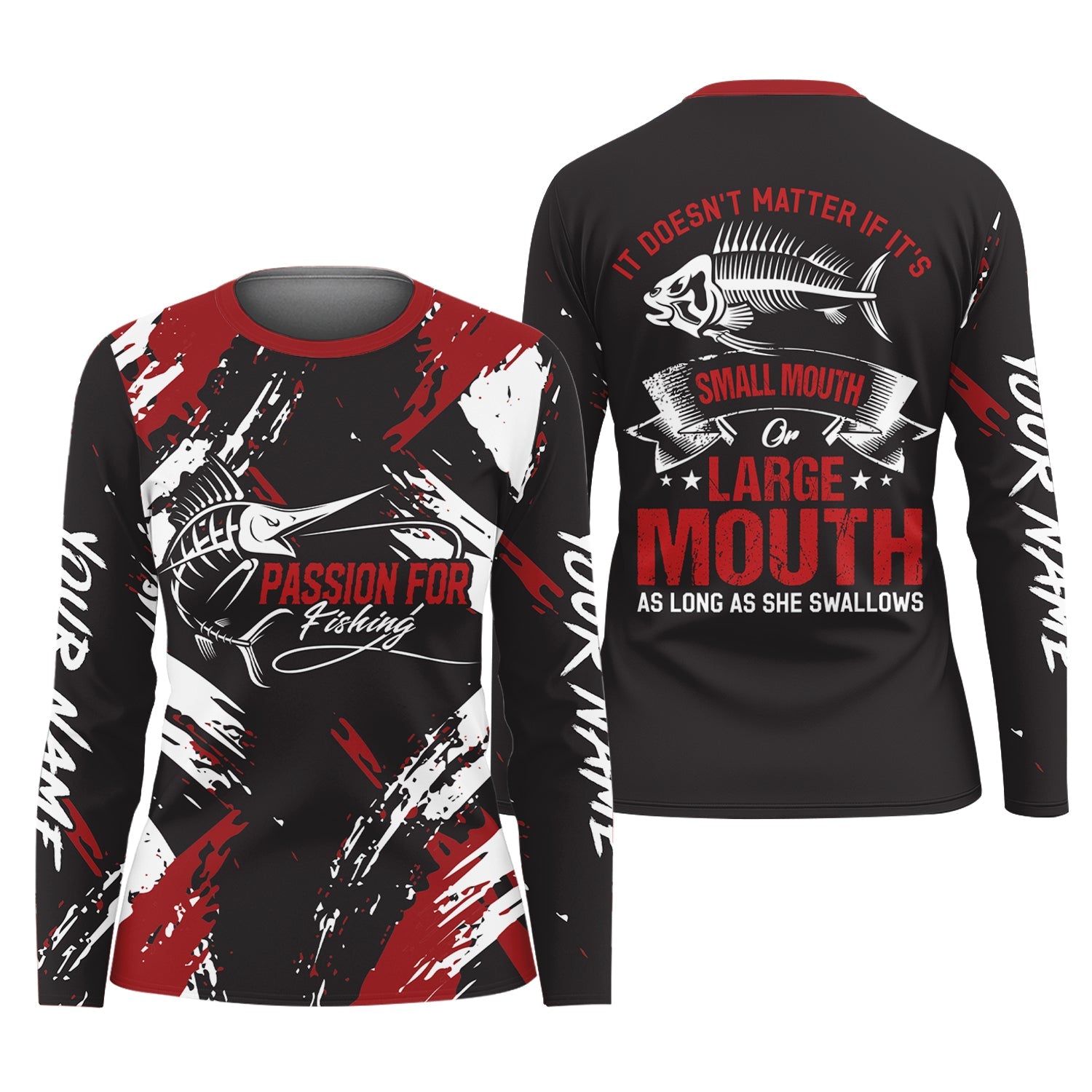 Passion for Fishing Shirts, SPF Long Sleeve Shirts Womens, Female Fishing Shirts