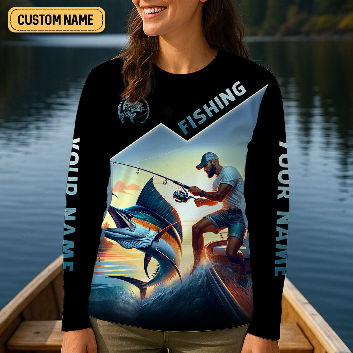 Fishing Shirts, You Are The Greatest Catch Of My Life, SPF Long Sleeve Shirts Womens, Female Fishing Shirts