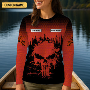 Fishing Saved Me From Being A Pornstar Red Fishing Shirt, Funny Fishing Shirt, Female Fishing Shirts