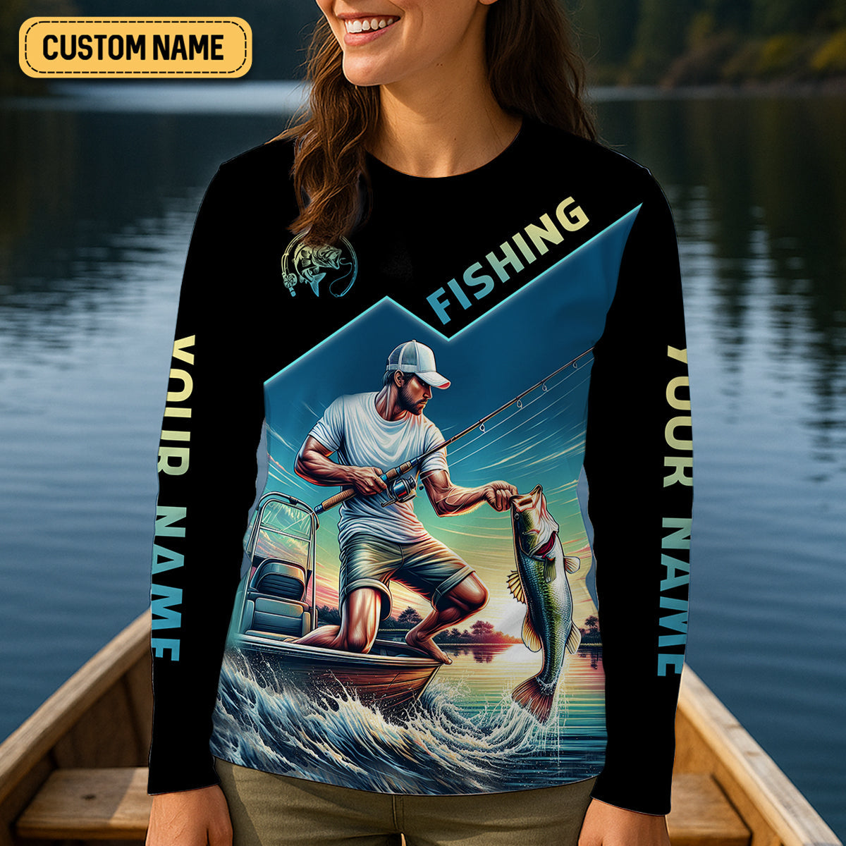 Fishing Shirts, Rule The Waves Fear Nothing, SPF Long Sleeve Shirts Womens, Female Fishing Shirts