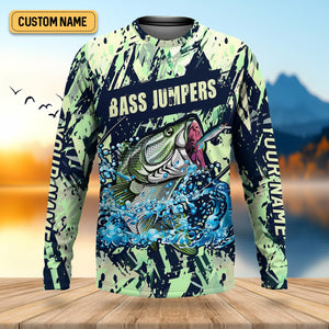 Bass Jumpers Fishing Shirts, I Jerk It Every Chance I Get, SPF Long Sleeve Shirts Womens, Female Fishing Shirts
