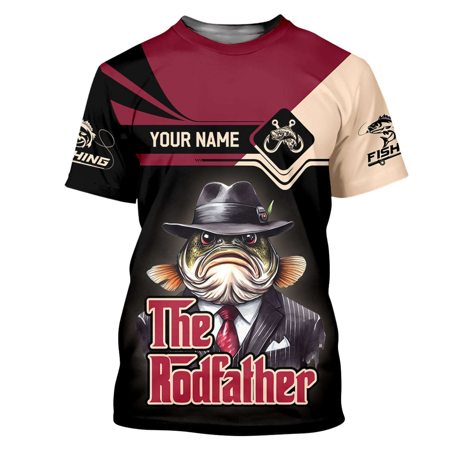 The Rod Father SPF Shirts, Custom Fishing Shirts, Fishing Shirts For Men, Funny Fisherman Gift